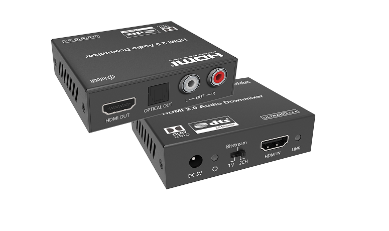 Де-ембеддер аудио из HDMI Infobit iTrans AD02  4K60 18Gbps HDMI Audio De-embedder/ Extractor